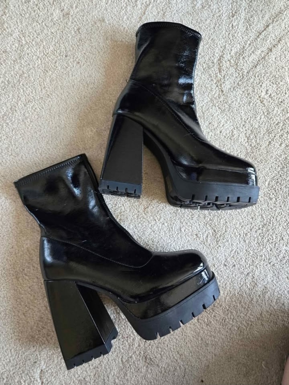 Call It Spring Black Chunky Platforms